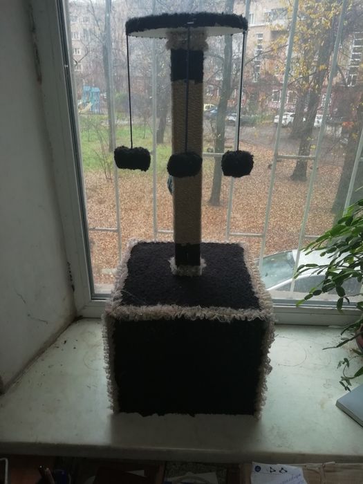 Когтеточка с домиком НОВАЯ