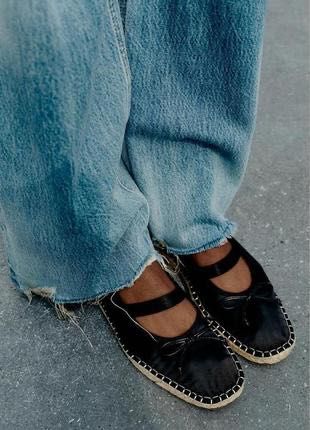 Эспадрильи черные Zara 38 р.