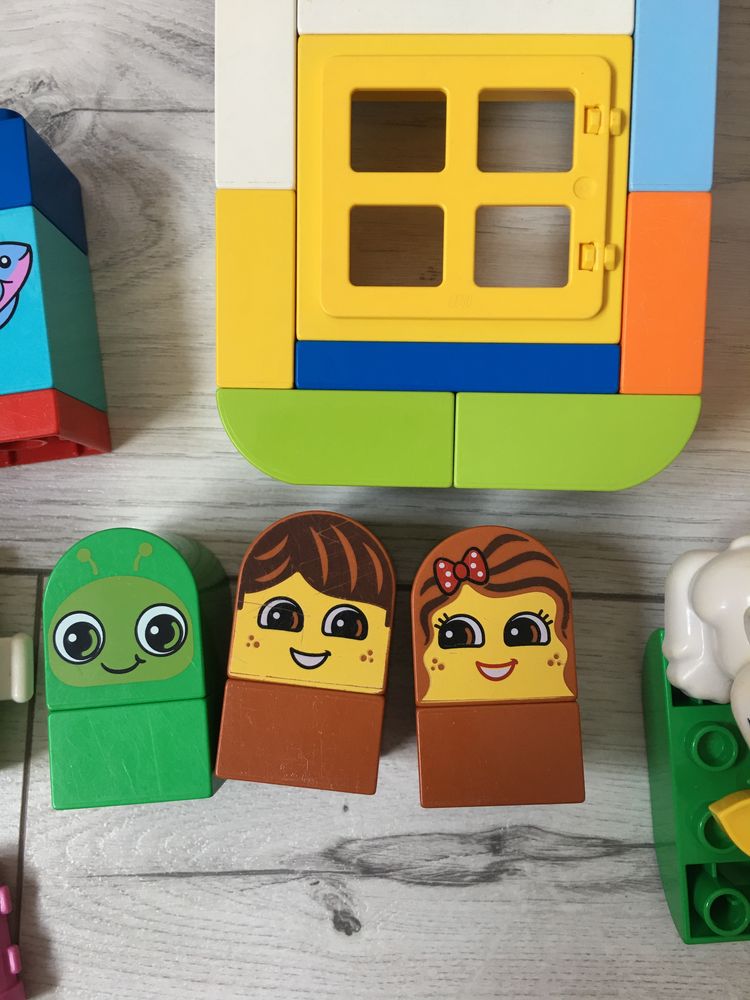 Klocki lego duplo i uniclo zwierzątka zwierzęta farma