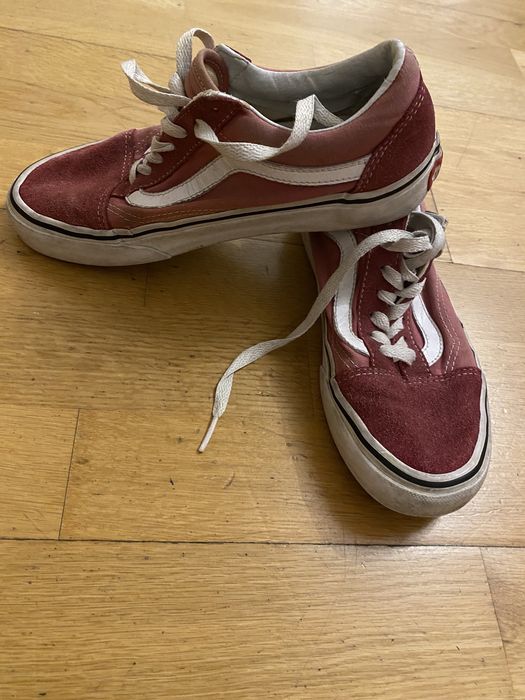 Tenis Vans vermelho escuro