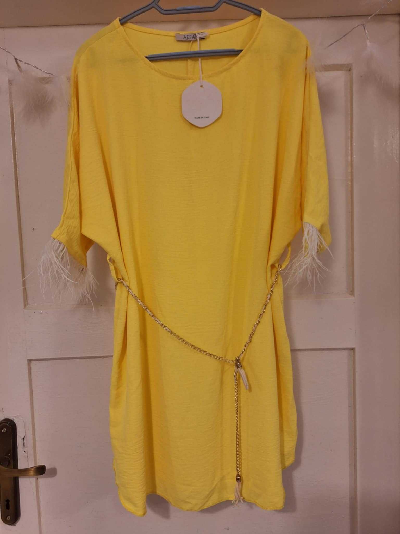 Cudna tunika. Z paseczkiem. Oversize. 40/46