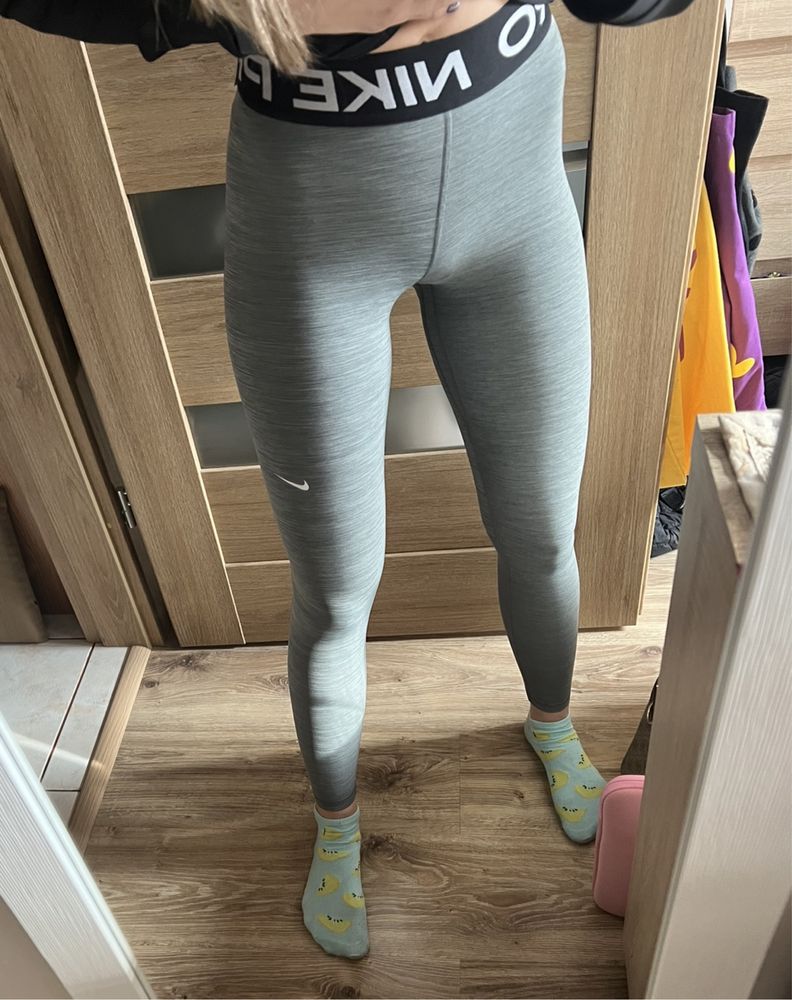 Legginsy sportowe Nike Pro XS szare