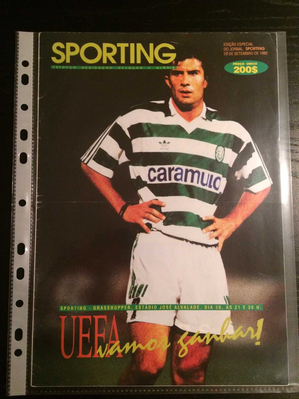 Sporting - Revistas de Jogo Antigos - (Liga Campeões/Liga Europa/Uefa)