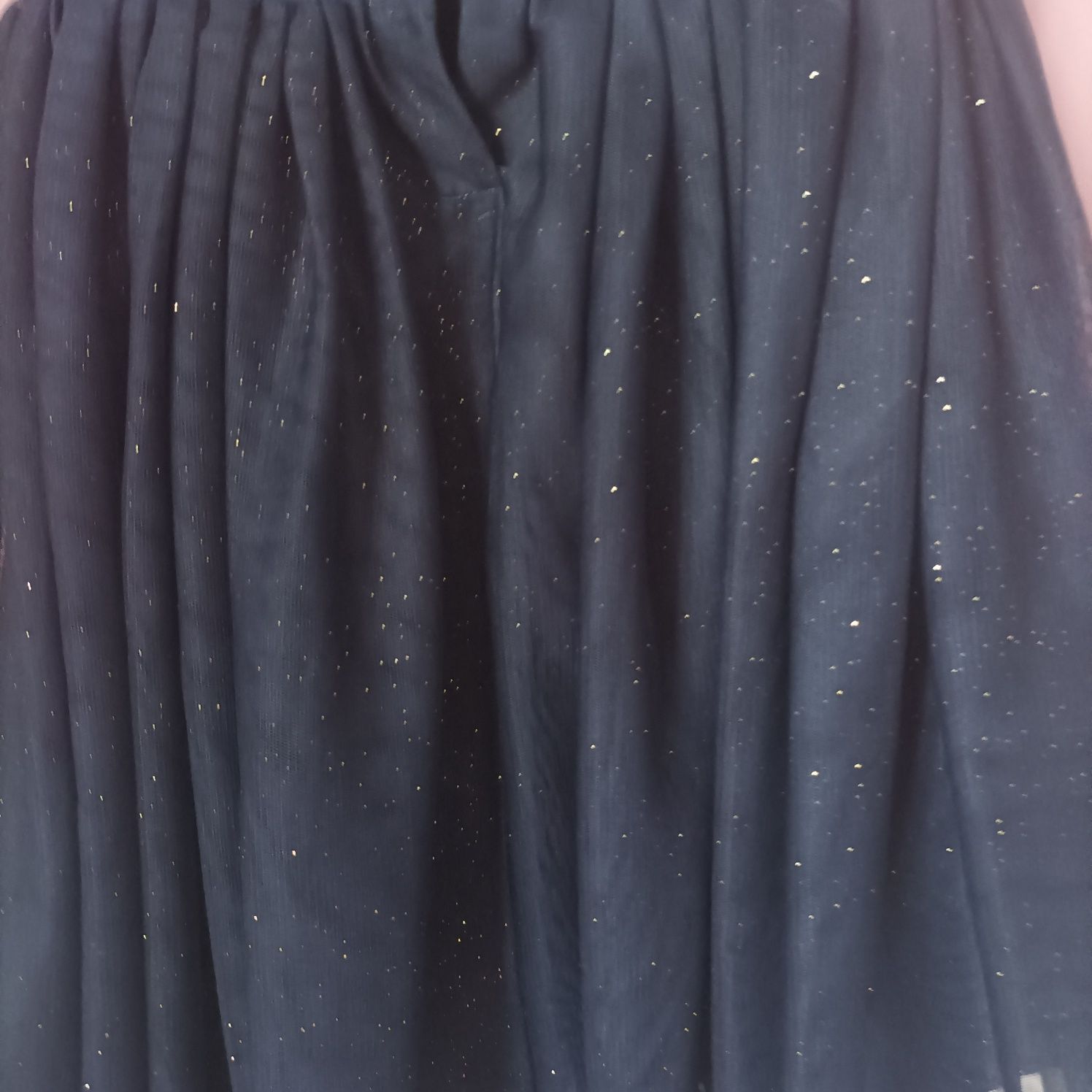 Granatowa elegancka sukienka dla dziewczynki H&M rozmiar 4-6 lat
