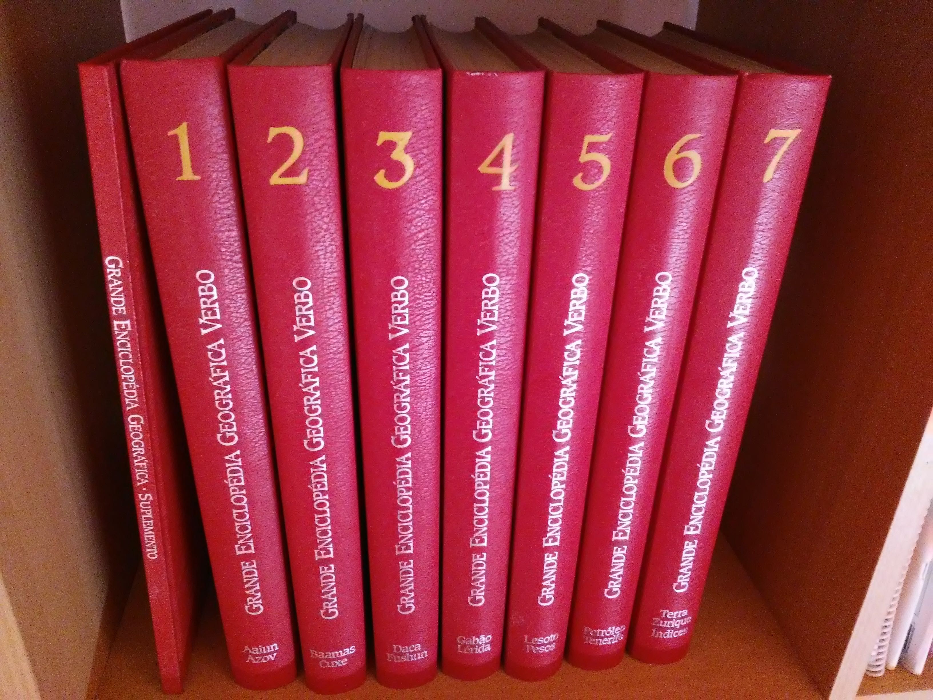 Grande Enciclopédia Geográfica - VERBO - 7 Volumes + 1