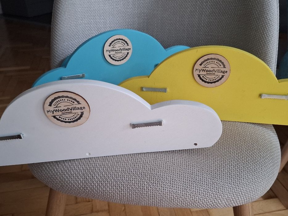 Półki chmurki do pokoju dziecięcego, półki na książki, zabawki