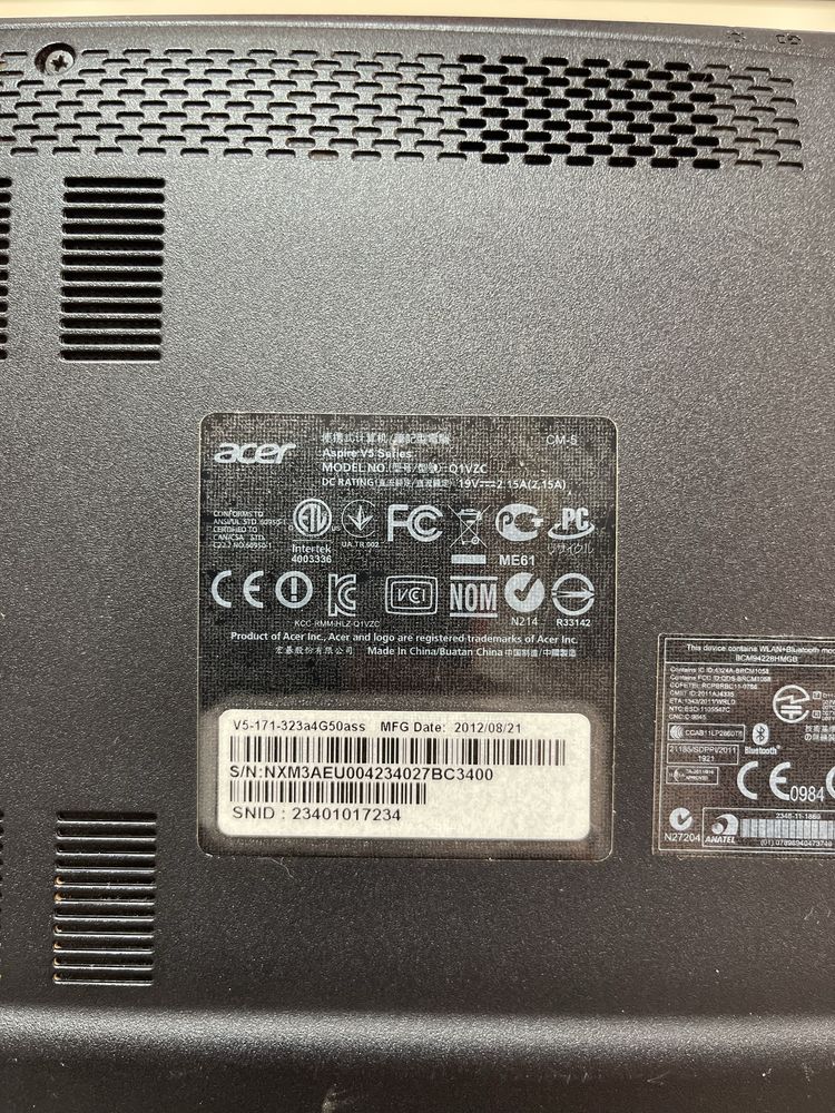 Ноутбук Acer Aspire V5-171 Silver