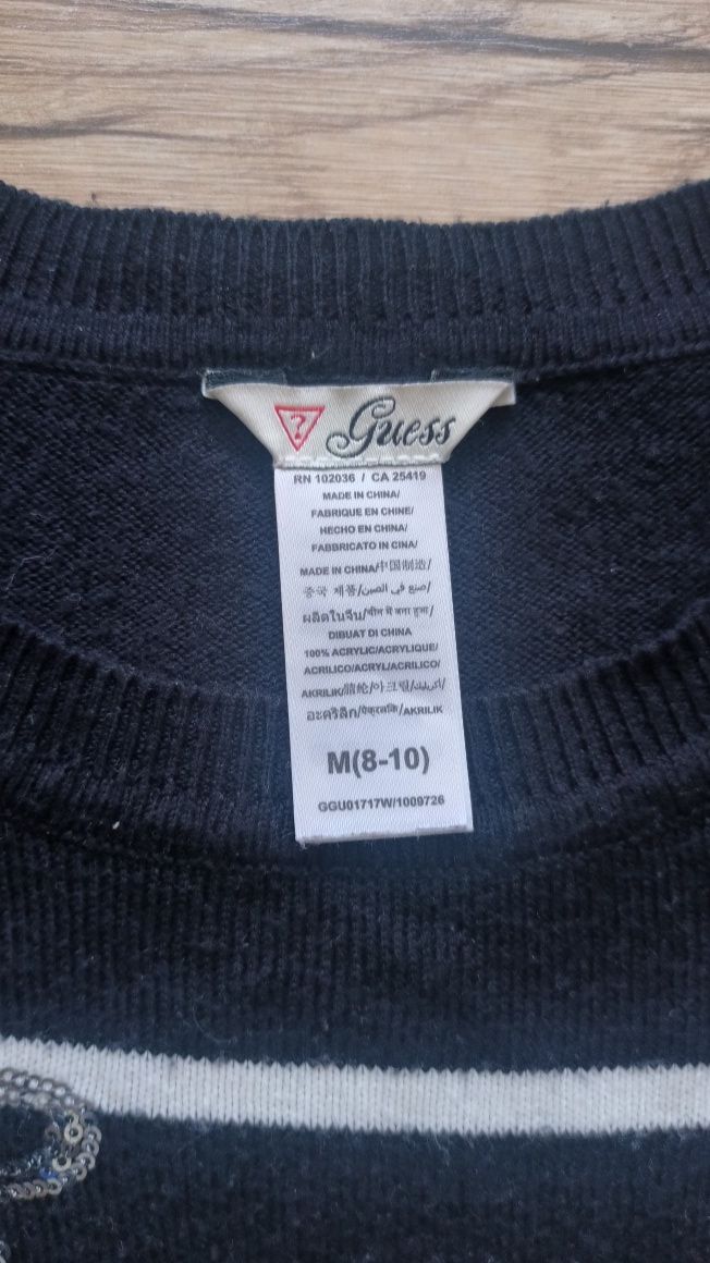 Sweterek w paski guess M