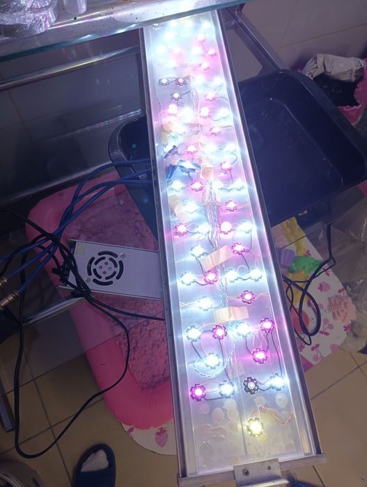 Lampa LED , belka 80 cm. Sterownik wschód / zachód. Akwarium/terrarium
