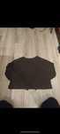 Crop top brązowy sinsay S