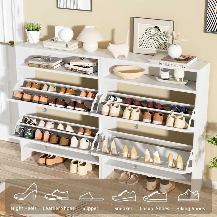 Nowa szafka na buty / uchylna / schowek / półka / 24x80x108cm / W109!