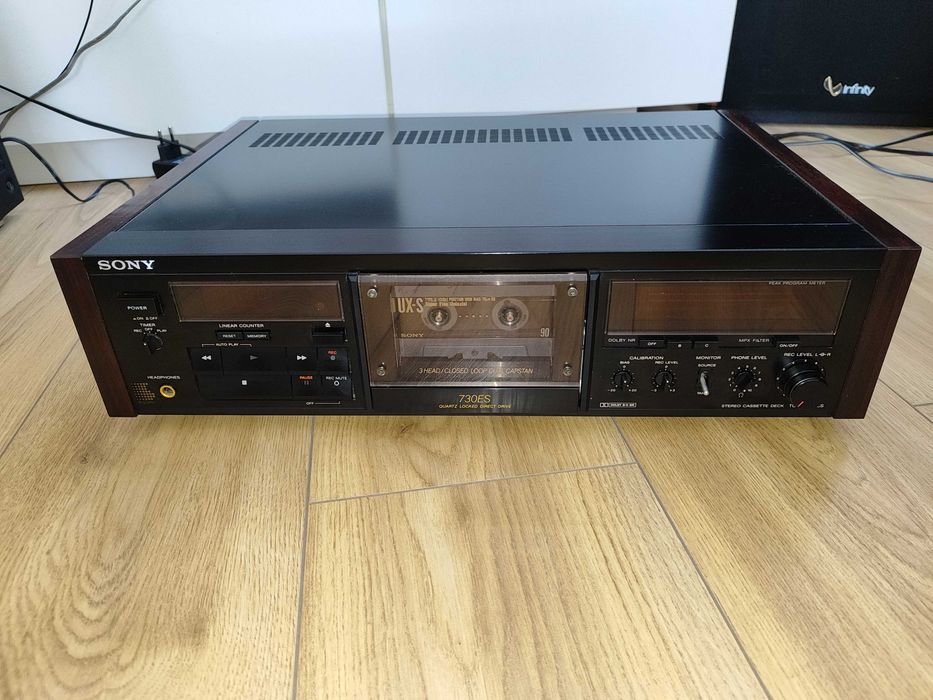 Magnetofon Sony TC-K 730 ES , zadbany stan ,drewniane boczki.