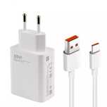 Комплект шивидкої зарядки для Xiaomi 33W з кабелем USB на Type-C
