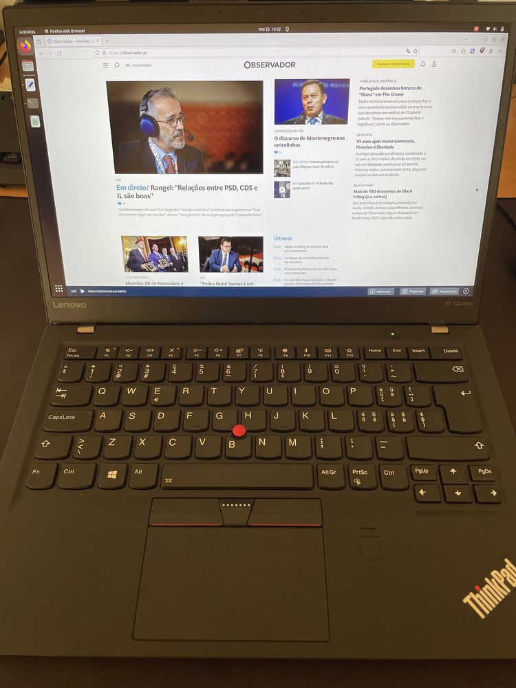 Portátil Lenovo Thinkpad X1 Carbon - como novo