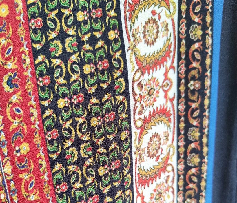 Kurtka narzutka kimono Zara XS 34 boho bohemian etno hippie kolorwe