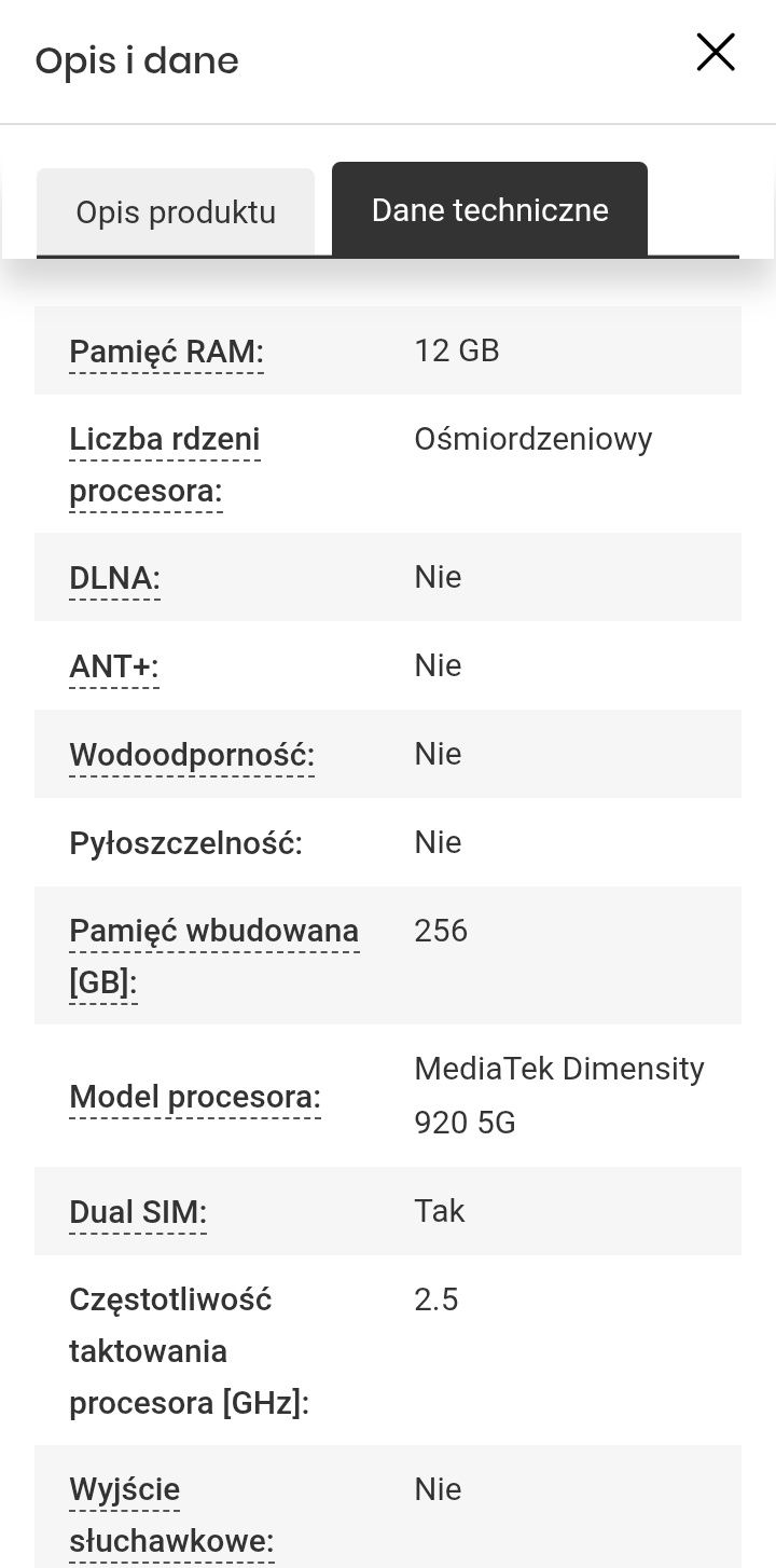 Vivo v23 5g 12 GB ramu