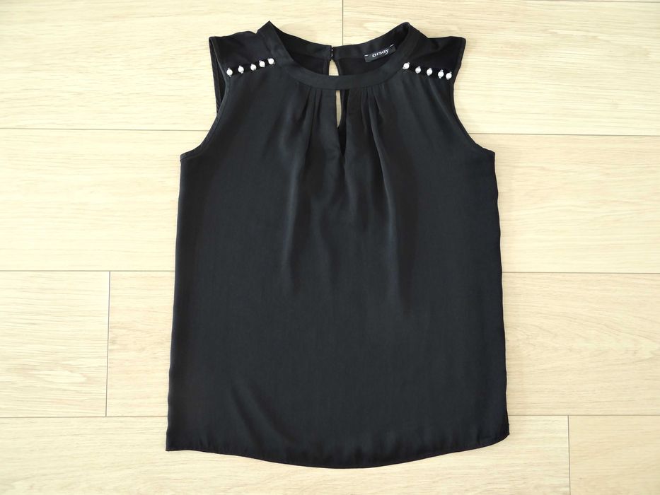 Bluzka z perełkami Orsay | rozm. S | nowa