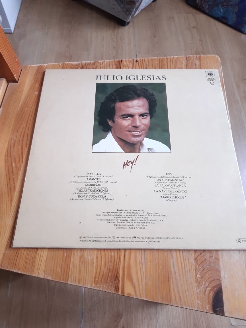 Winyl Julio Iglesias " Hey "