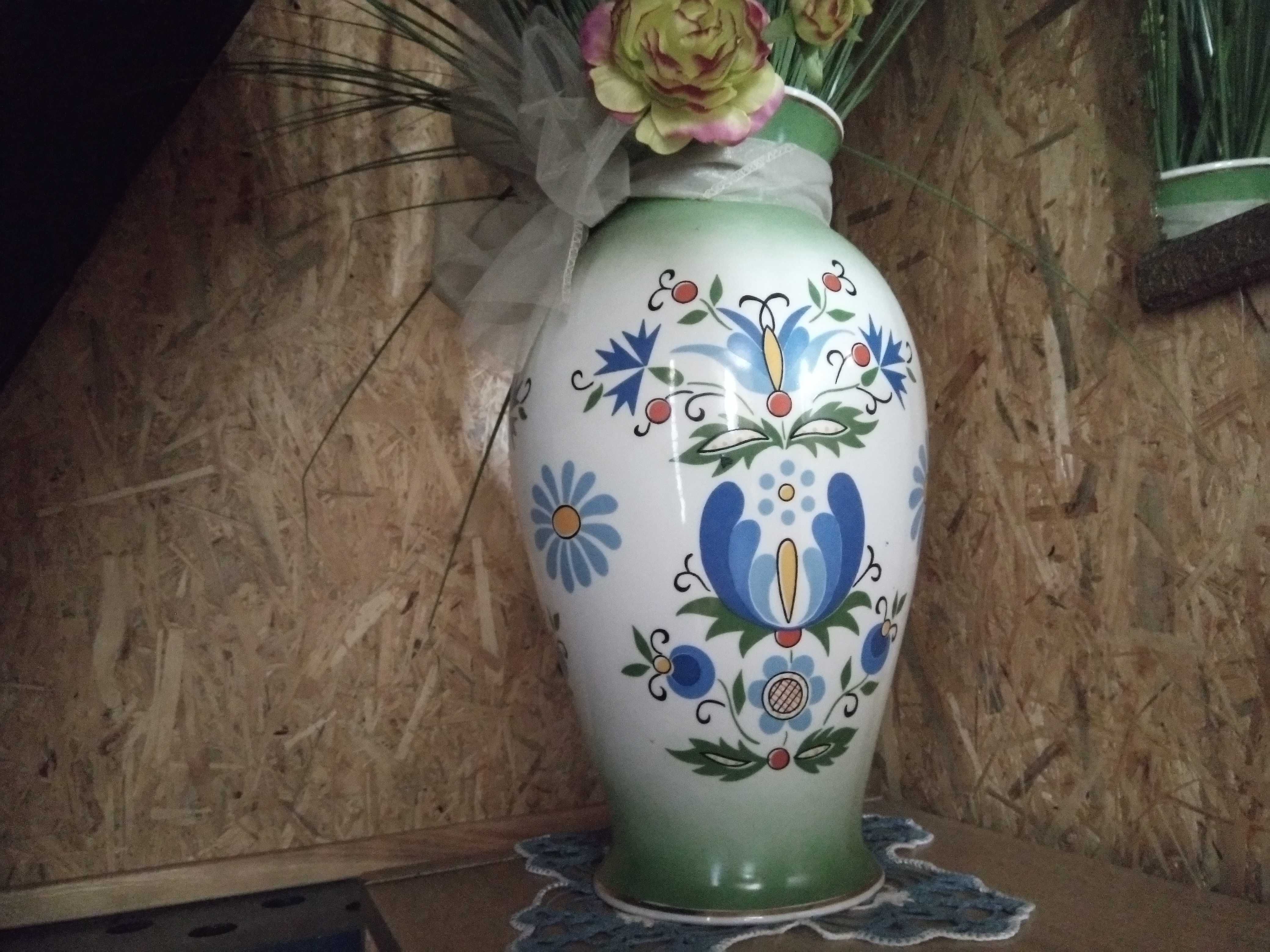 porcelanowy wazon kaszubski lubiana