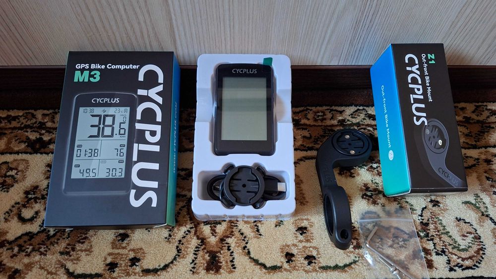 Nowy licznik rowerowy z GPS CYCPLUS M3 2025 + uchwyt