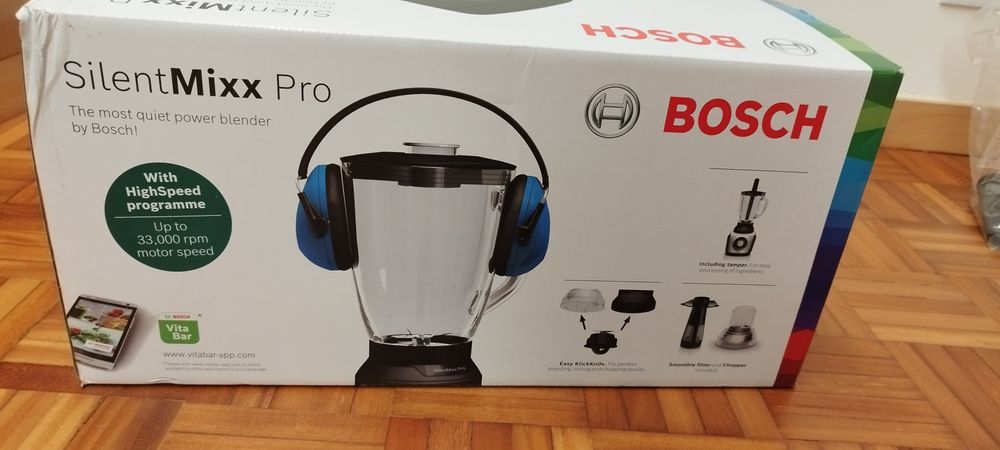 Liquidificador BOSCH MMB66G7M SilentMixx Pro (900 W - 2.3 L - Preto)
