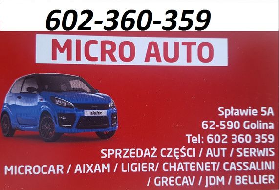 Alternator ładowarka Aixam Ligier Microcar Chatenet JDM części Konin