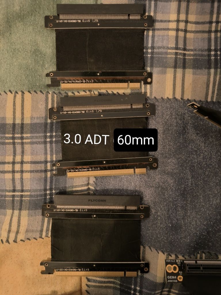 Pack pci-e risers (3.0 e 4.0)