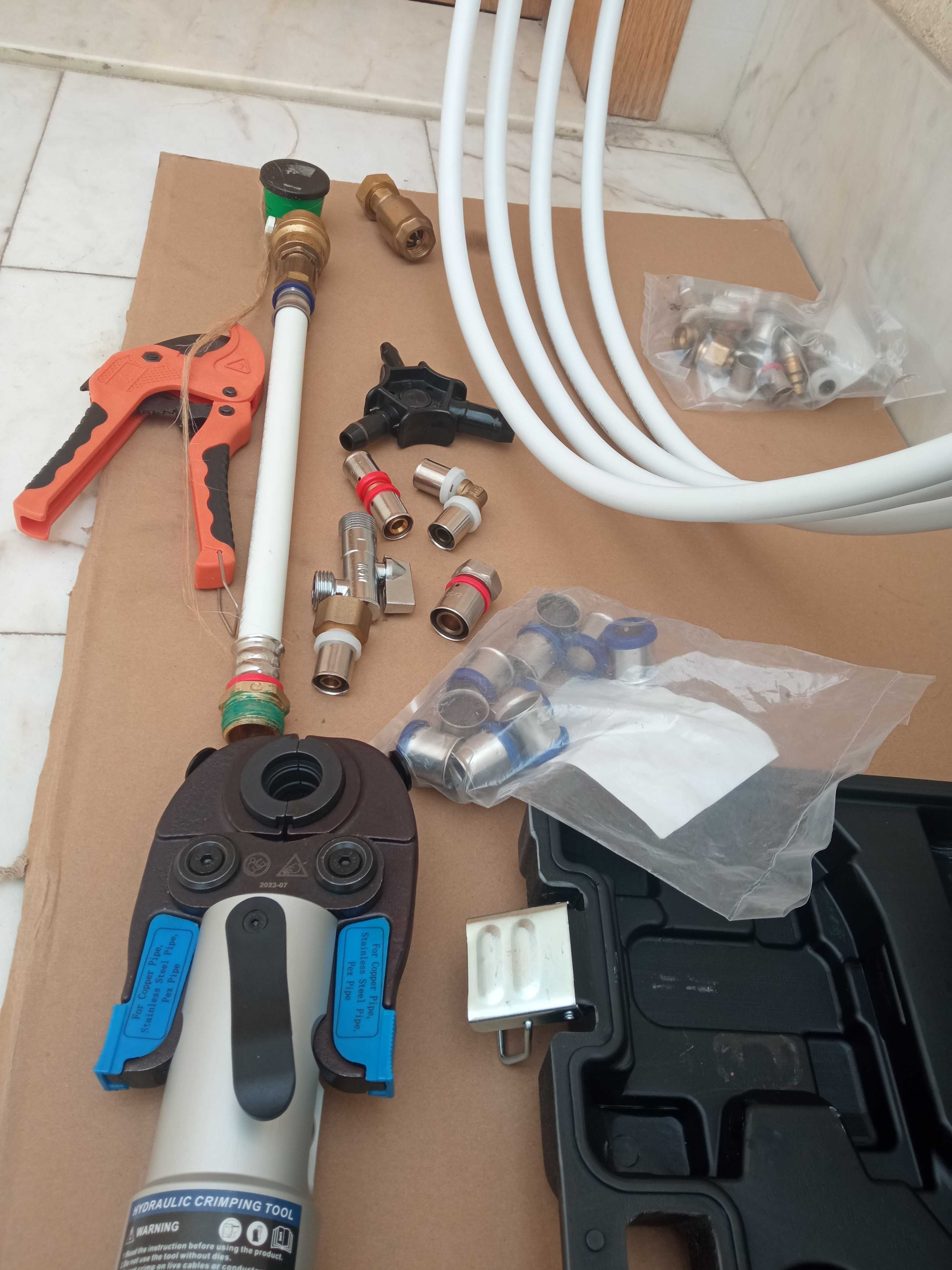 Montagem tubo multicamada Margem Sul