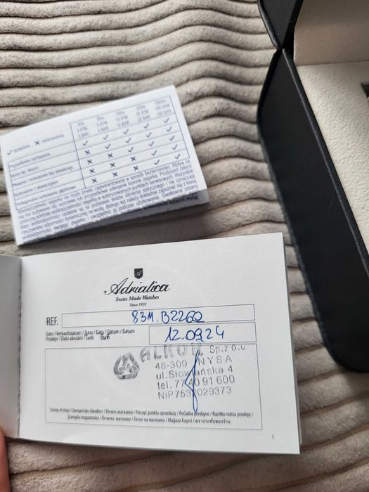 Zegarek Adriatica NOWY, nietrafiony prezent