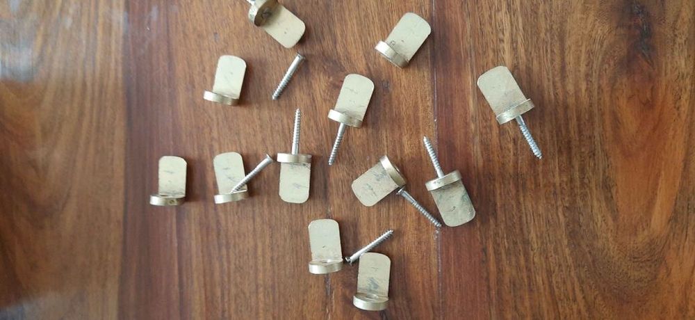 2 prateleiras vidro 1cm com suportes