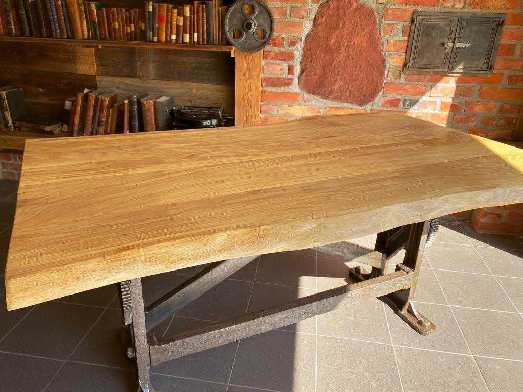 Stół, biurko, antyk, industrialny