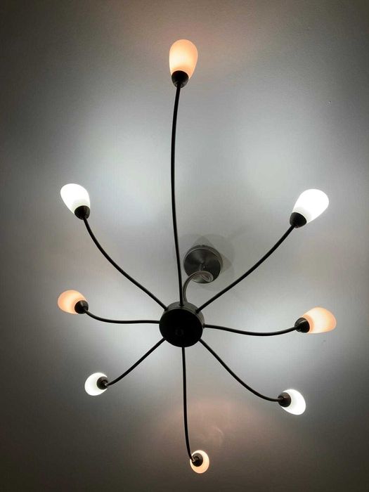 Lampa sufiowa z zarówkami LED do ściemniacza (jeden klosz uszkodzony)