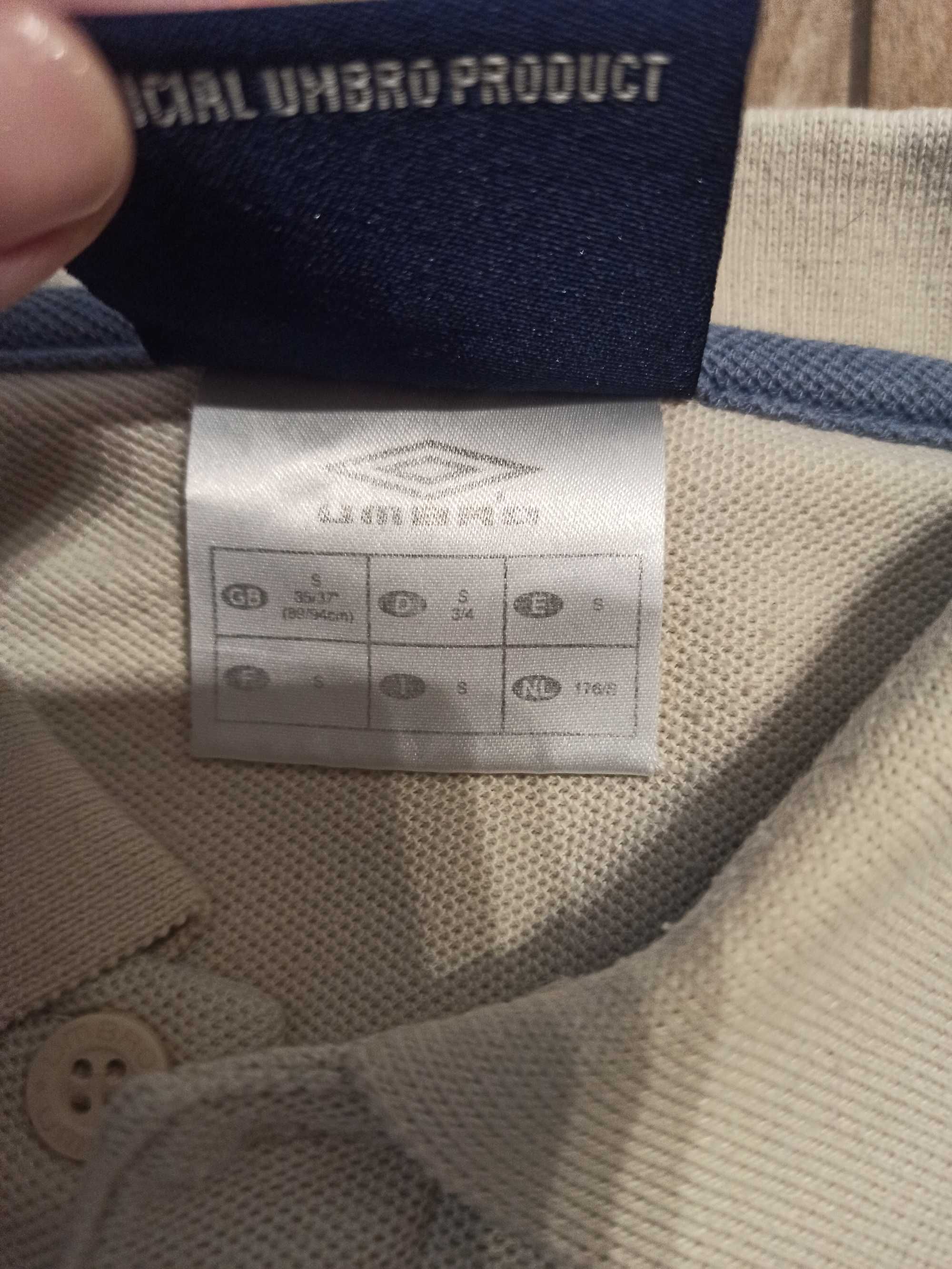 Koszulka męska polo Umbro S beżowa sportowa