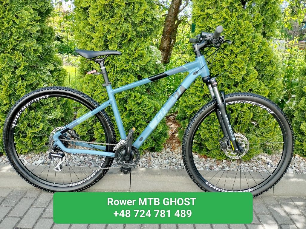 Rower MTB GHOST jak nowy przebieg 40km, koła 29cali