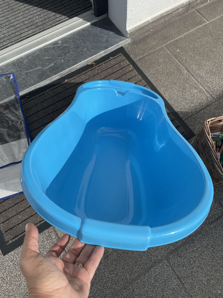 Banheira de criança bebé azul