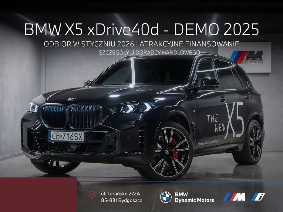 BMW X5 xDrive40d 352 KM mHEV - Hak Holowniczy - SkyLounge - Koła Zimowe!