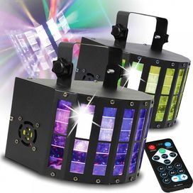 Efekt LED Derby 9x3W RGBW Mix kolorów + Pilot-Idealny efekt na Imprezy