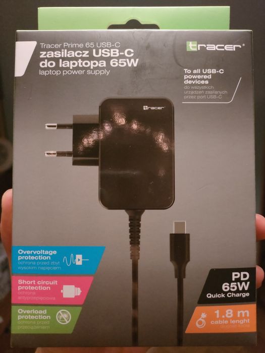 Zasilacz USB-C do laptopa 65W
