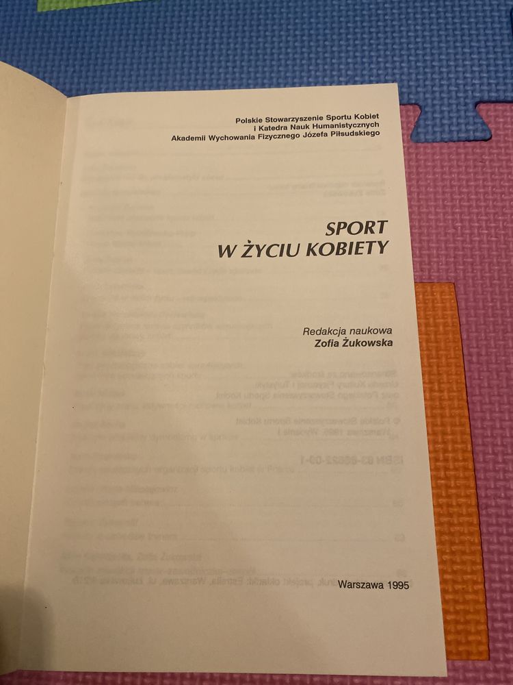 Książka Sport w życiu kobiety