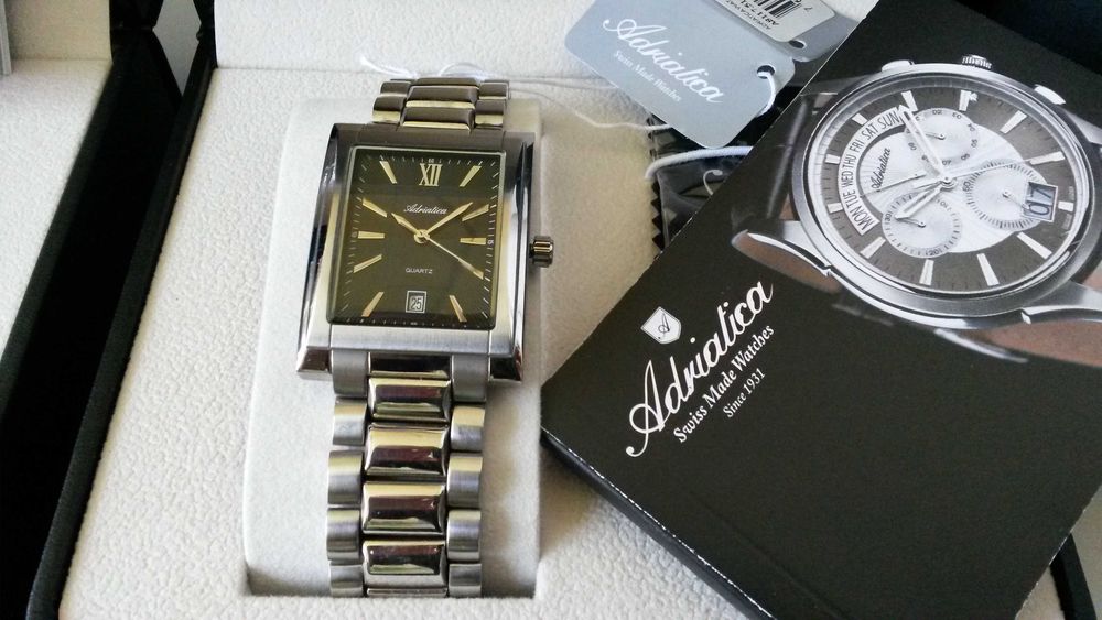 Zegarek męski zegarki Adritica szwajcarski swiss made NOWY
