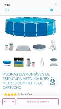 Piscina desmontavel intex redonda