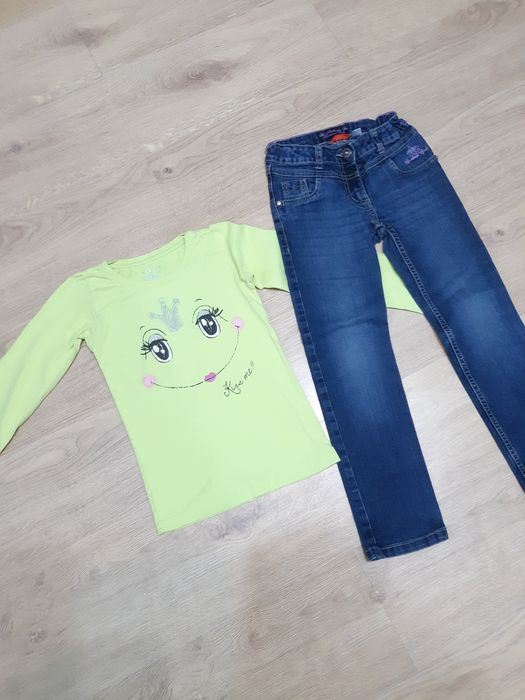 Bluzka r. 122 z 5.10.15 spodnie dżinsy pepperts