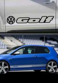 Наклейки полосы надписи golf Фольксваген гольф Volkswagen