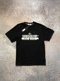 Футболка Stone Island T-shirt forward logo black