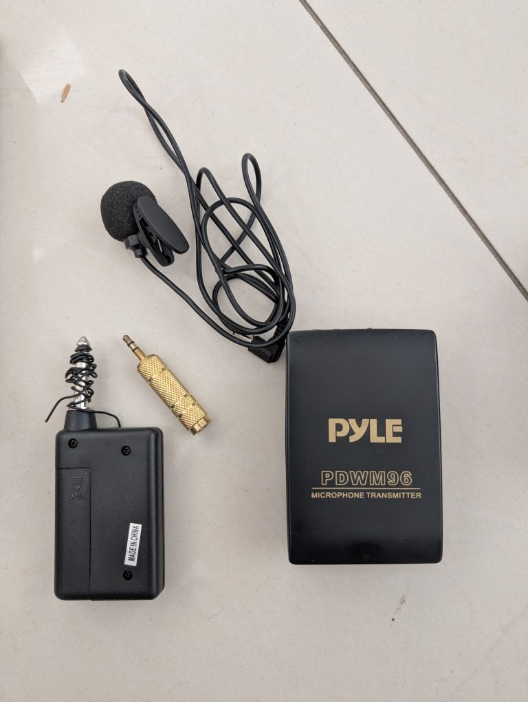 Pyle zestaw mikrofon krawatowy + transmiter - praktycznie nowe
