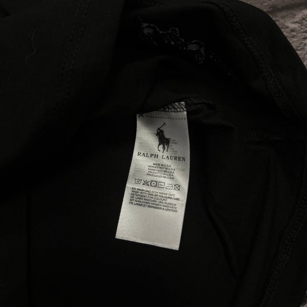 MEGA SALE! Женская футболка Polo Ralph Lauren в черном цвете S-XXL