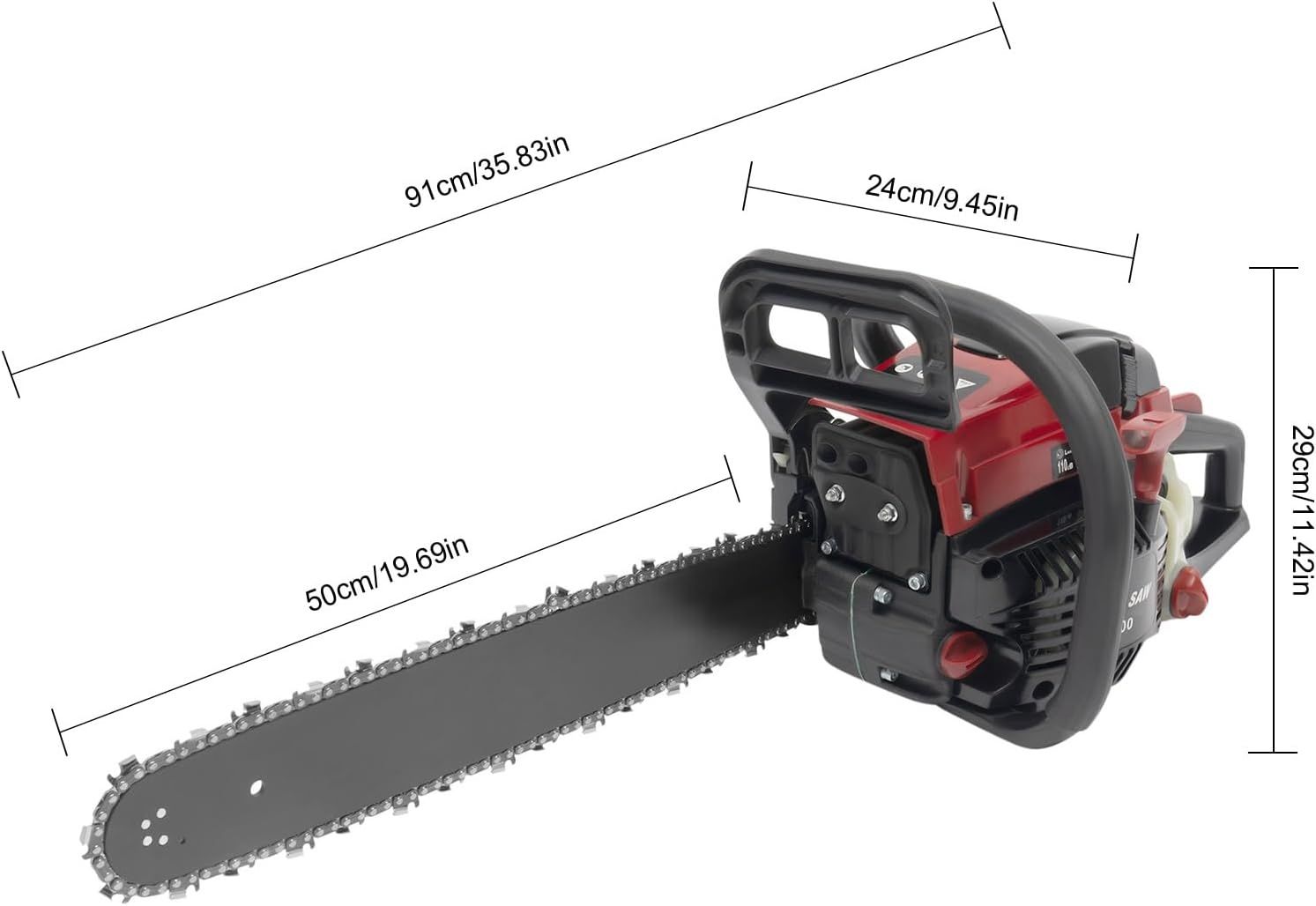Bollomgy Piła łańcuchowa spalinowa 58 CC 2400 W