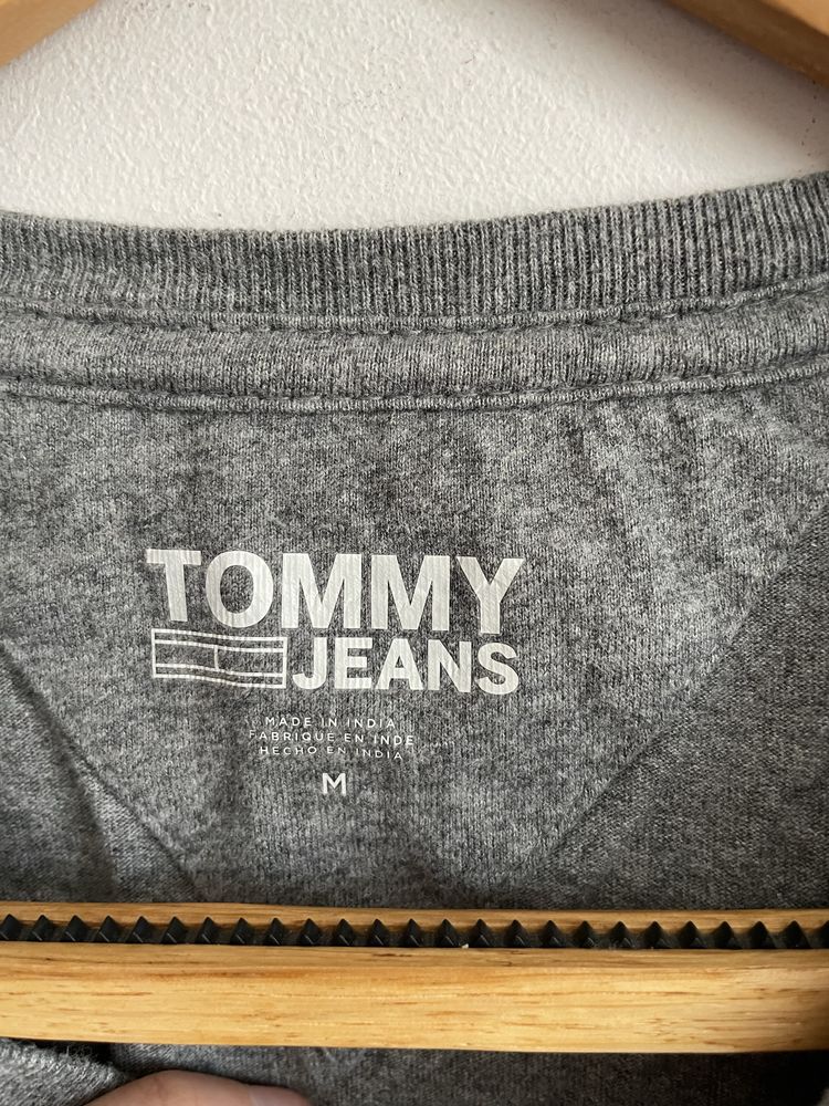 Tommy Hilfiger longsleeve szary melanz basic cotton