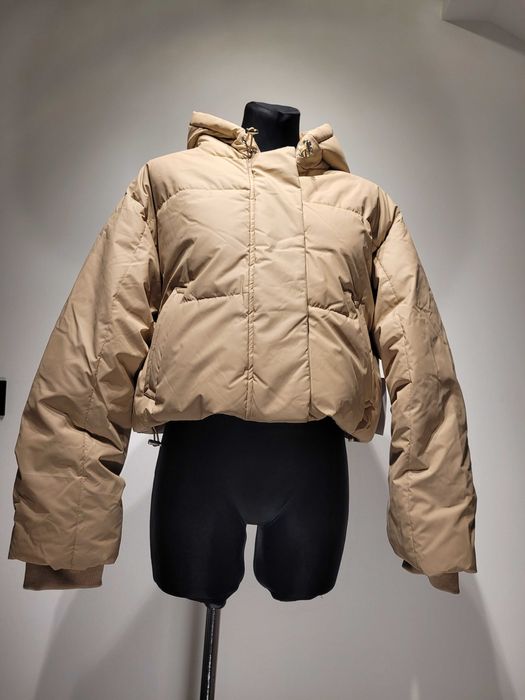 Piękna kurtka puchowa NA-KD – Beżowy Oversize, Nowa z Metką!