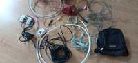 Kable różne głośnikowe  do internetu maszynka Philips saszetka Versoli